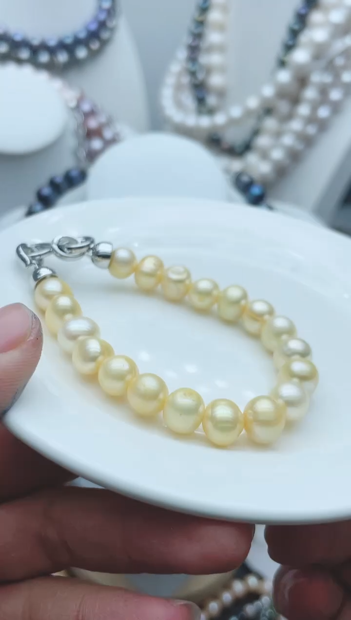 【闪购商品】淡水珍珠颈饰钛钢1