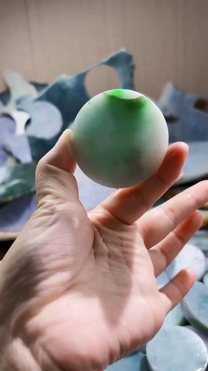 翡翠未镶嵌颈饰翡翠A货 姜谭876