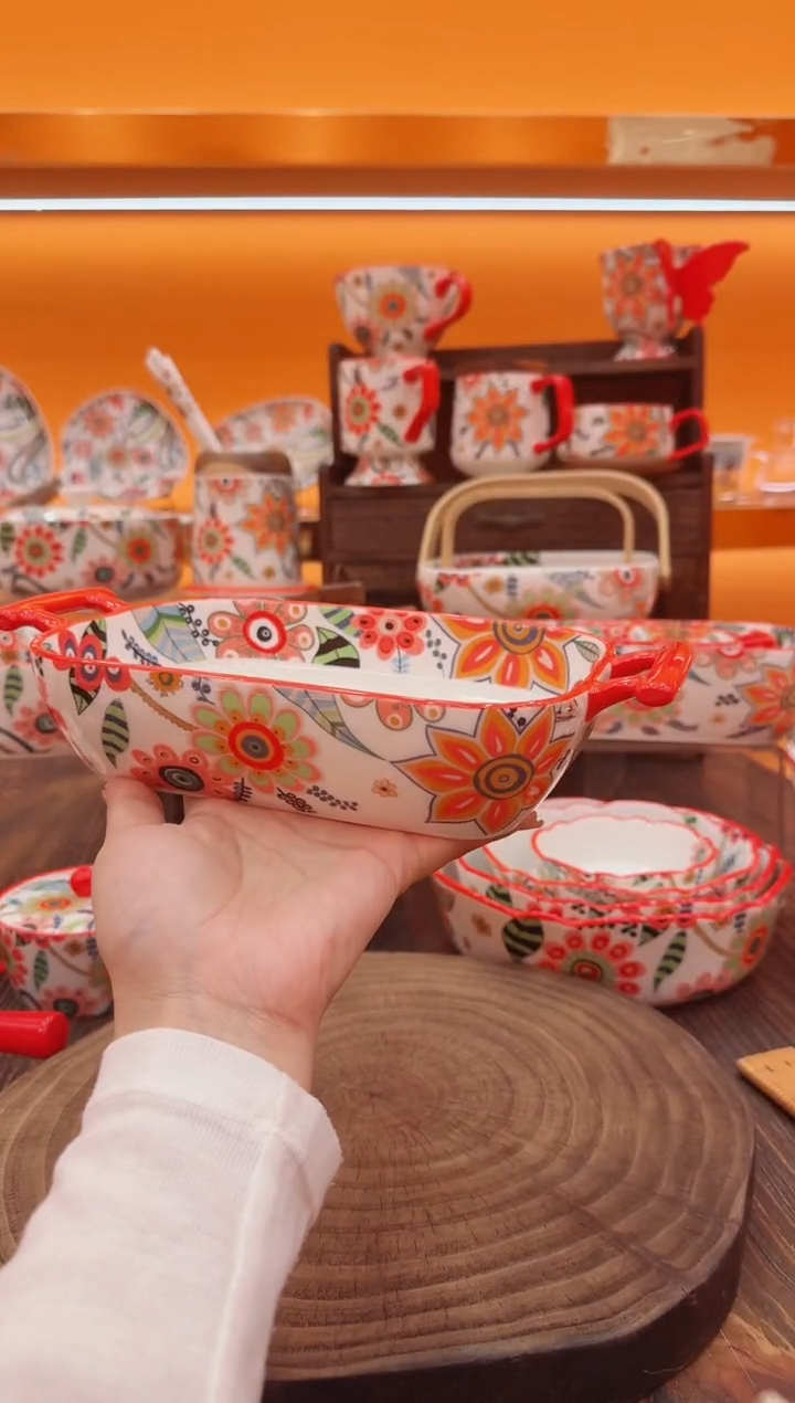 罐景德镇陶瓷餐具碗碟盘子