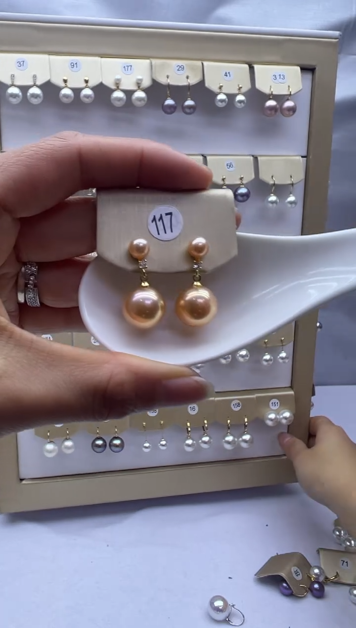 未镶嵌耳饰淡水珍珠117