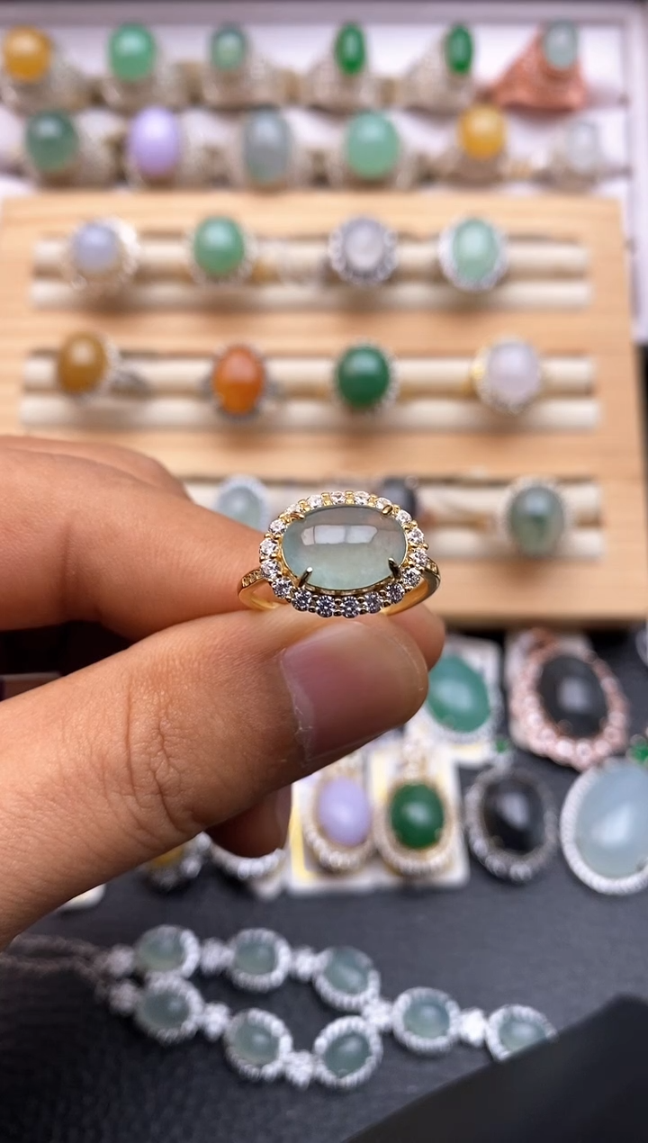 【闪购商品】翡翠戒指银S925镶嵌/0025