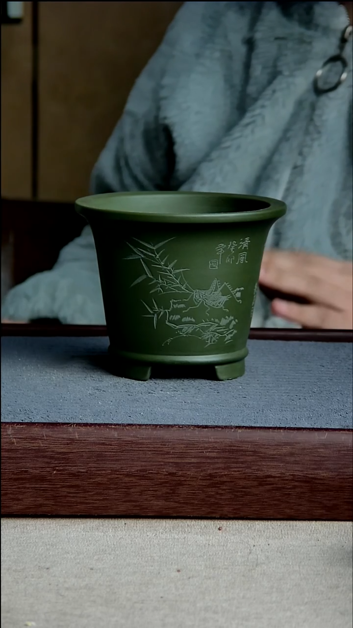 紫砂花盆11.5*10内径紫砂花盆