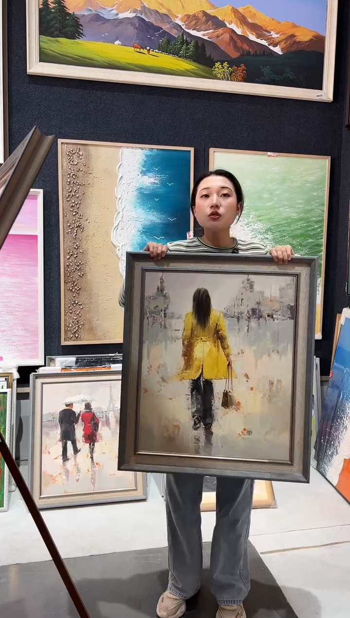 【闪购商品】油画85号 50*60  人 哈哈哈