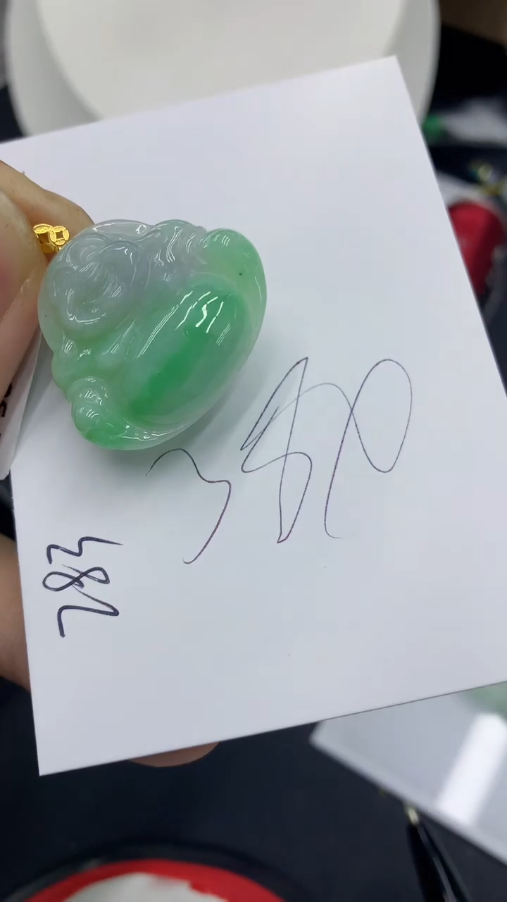 【闪购商品】翡翠颈饰18K金镶嵌号链接1111111