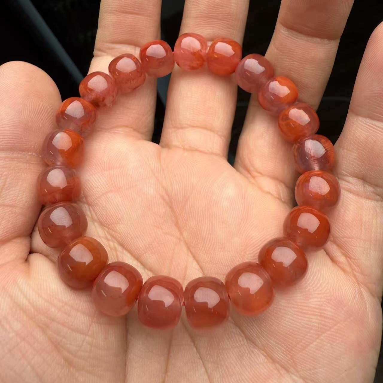 【上新了故宫文创】南红老型单圈手串9mm/10mm