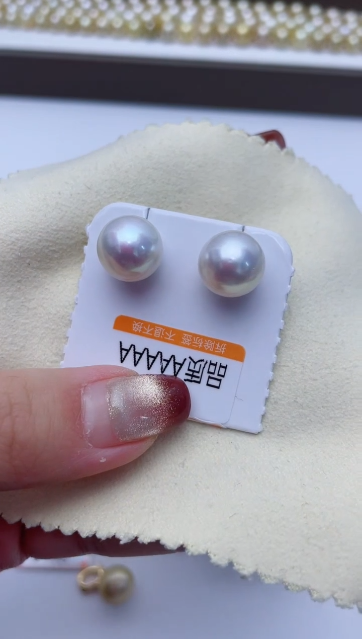 【闪购商品】淡水珍珠耳饰银S925镶嵌W41