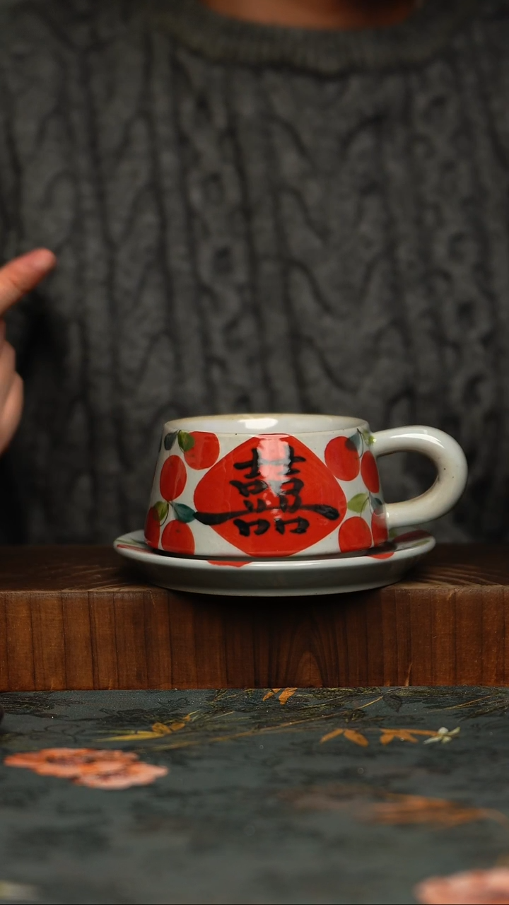 瓷片釉下彩手工手绘同款