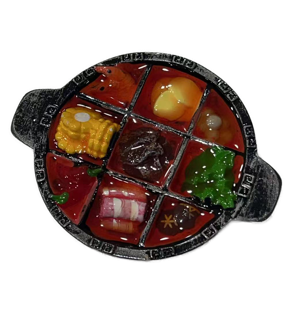 重庆火锅冰箱贴1个(随机)