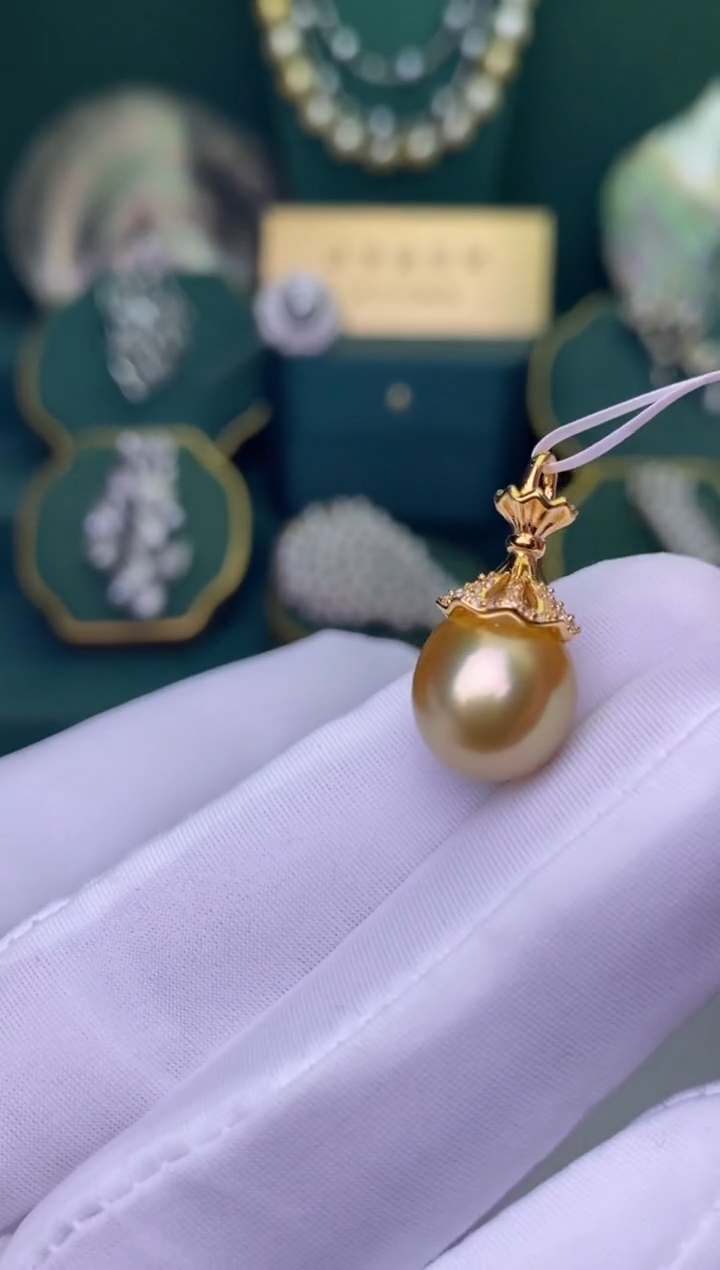 【闪购商品】海水珍珠颈饰银S925镶嵌11-12