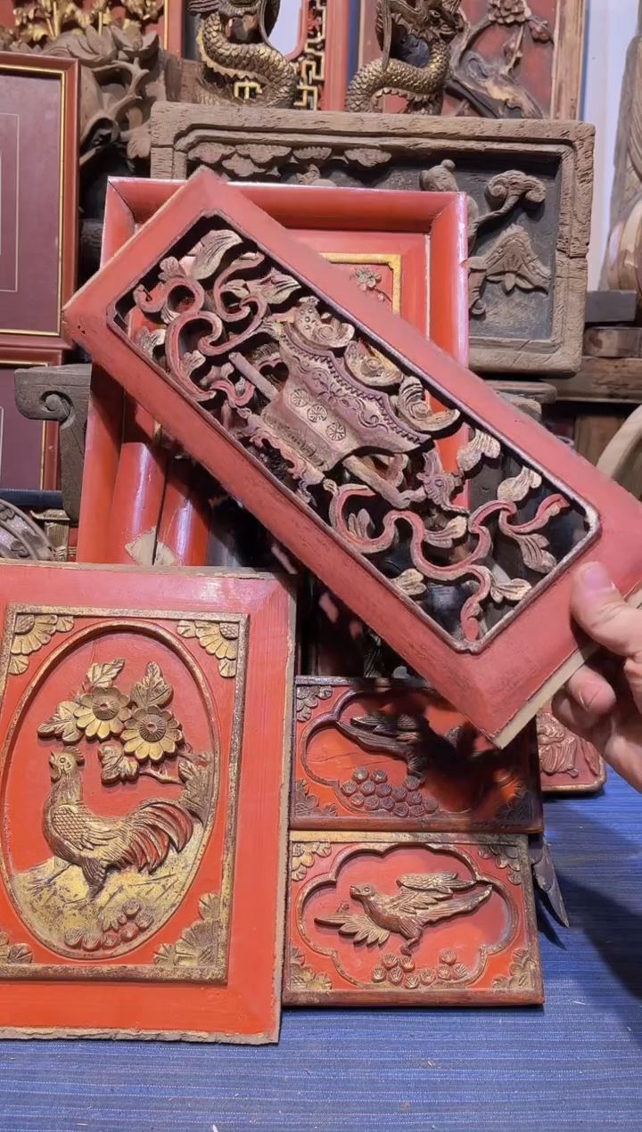 【闪购商品】香樟木老木雕老花板有瑕疵完美者慎拍