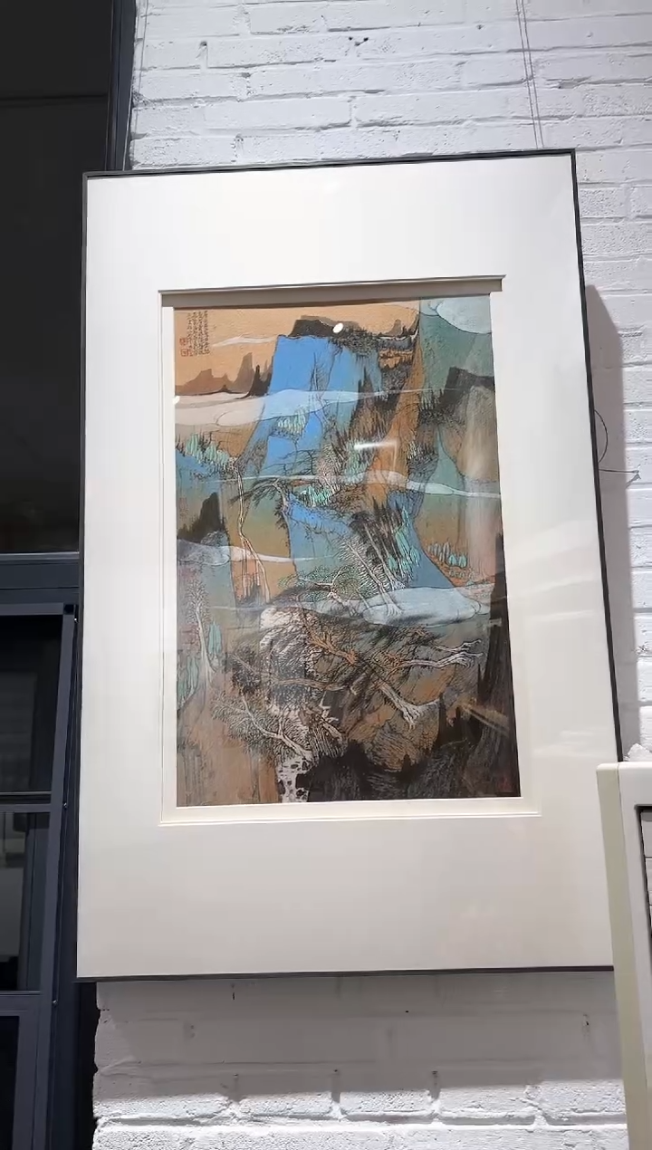 【闪购商品】折扇1炳山艺术---唐利中山水