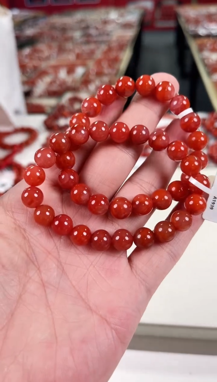 南红玛瑙瓦西手串9+未镶嵌（多样式发其一）