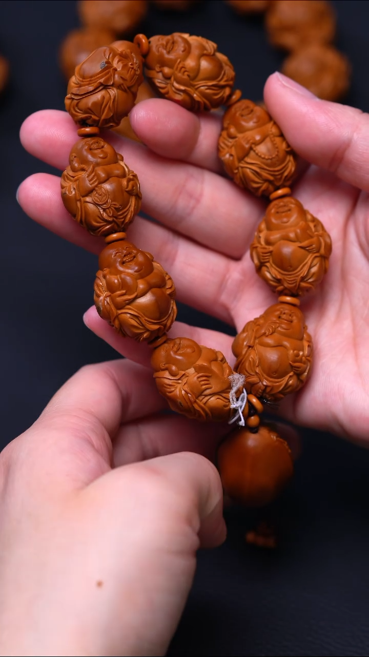 【闪购商品】橄榄核手串/手链八宝弥勒