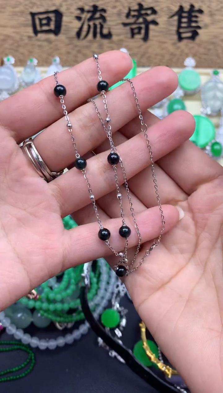 【闪购商品】翡翠颈饰18K金镶嵌438-中国好珍宝