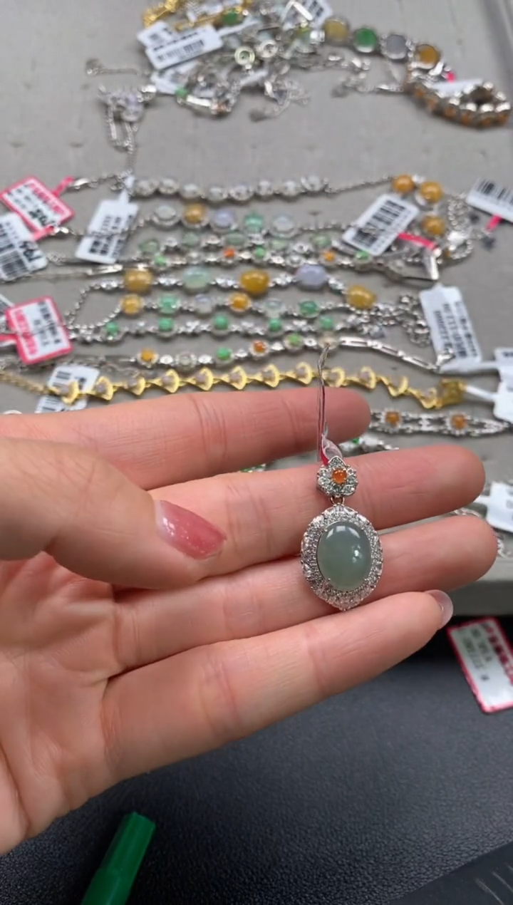 【闪购商品】翡翠戒指银S925镶嵌111111111     0