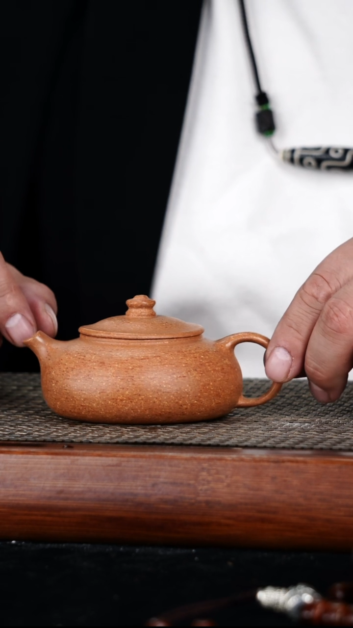 茶壶紫砂原矿段泥壶180cc
