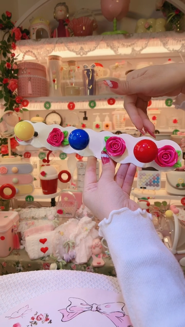 玫瑰花排钩——手工制作品质好！