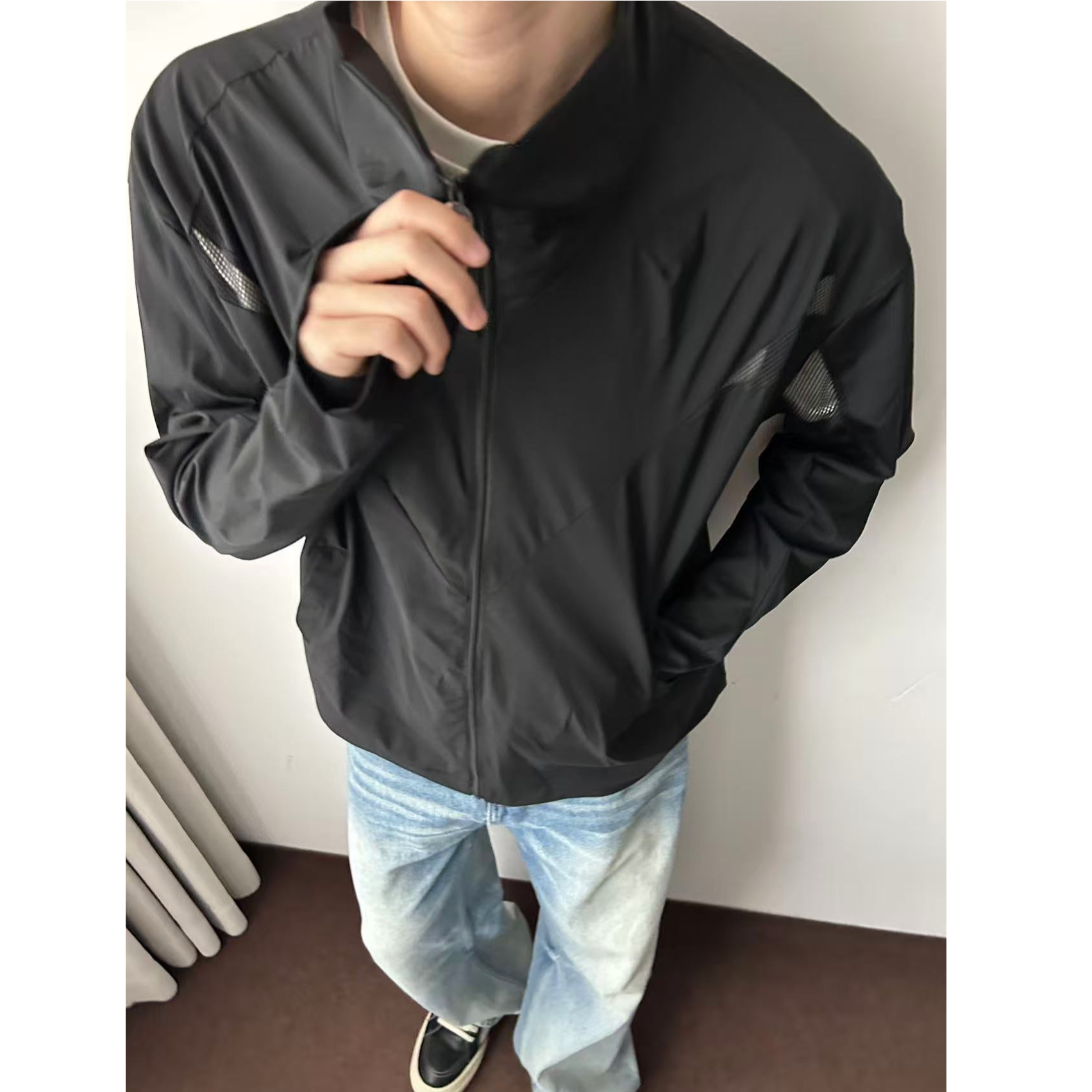 LU感短款冰感速干防晒衣Cleanfit网眼透气修身显瘦情侣款外套