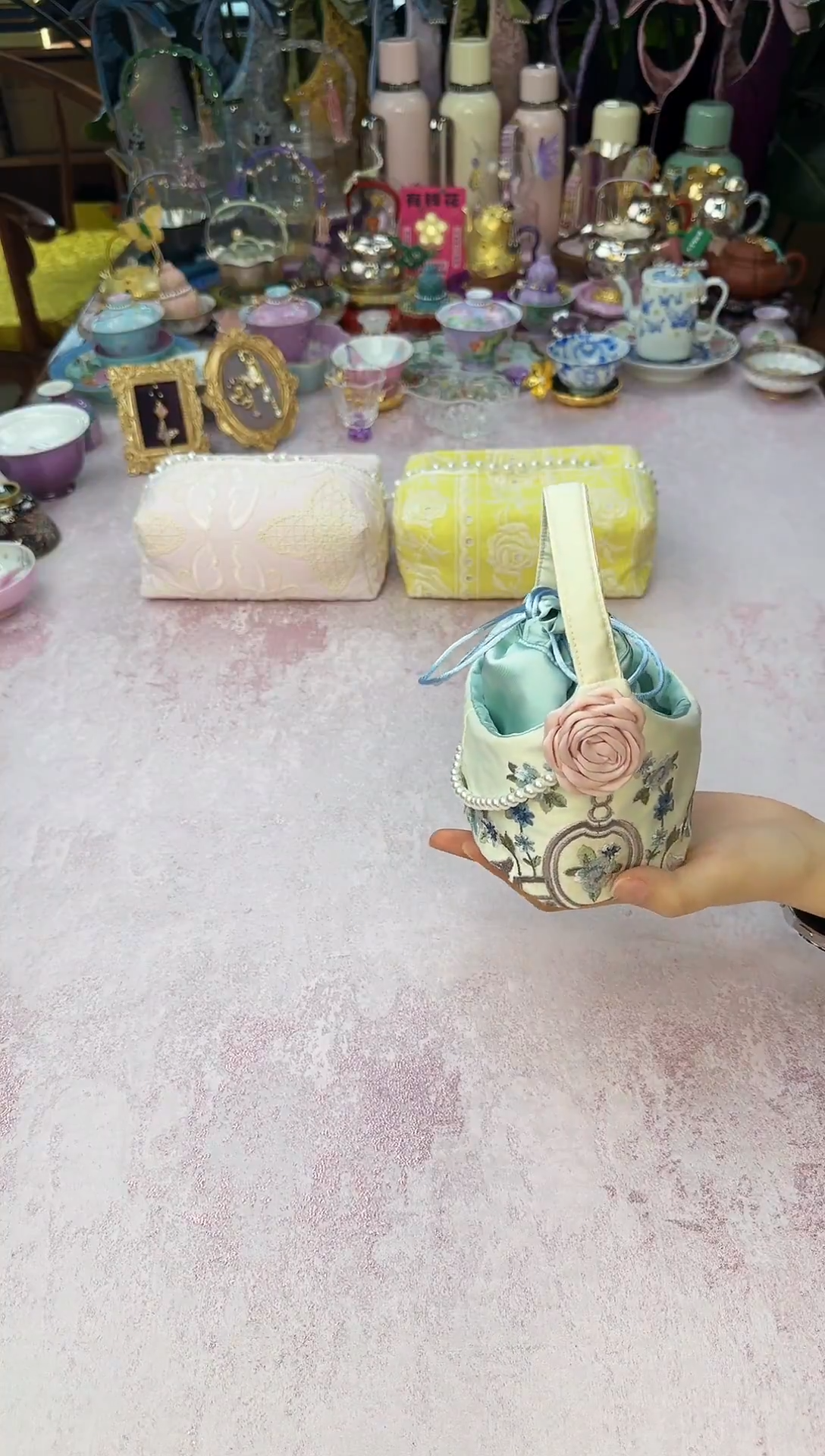 03 孤品白色 茶事包