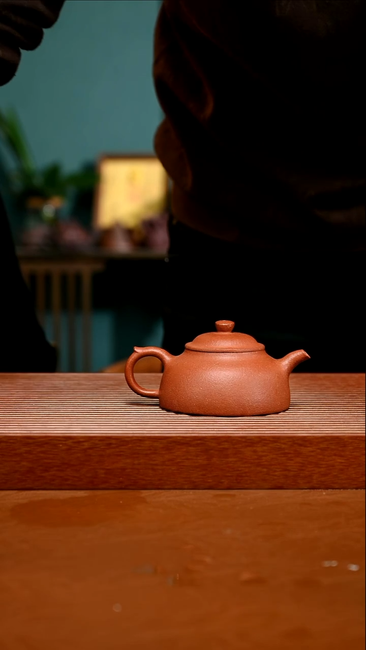 茶壶紫砂纯红降坡旭帽396