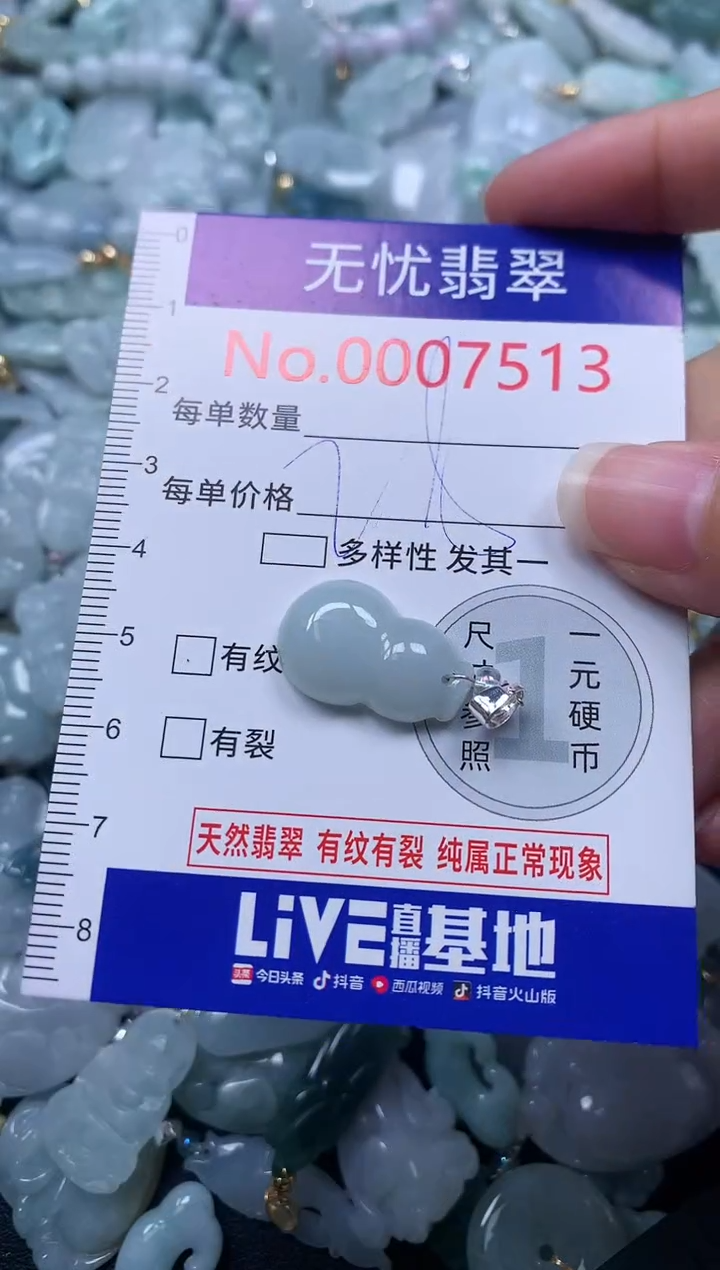 颈饰未镶嵌翡翠7513