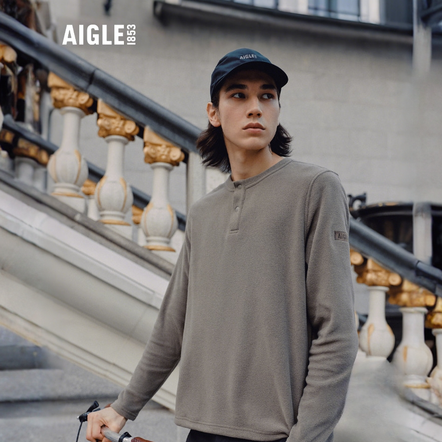 【新年专场】 AIGLE艾高户外POLARTEC保暖半拉抓绒衣内搭单穿男BK17