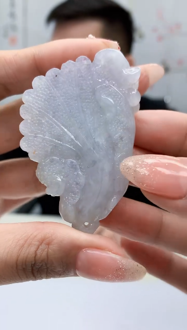 【闪购商品】定制翡翠未镶嵌5152MM-毛货挂件72