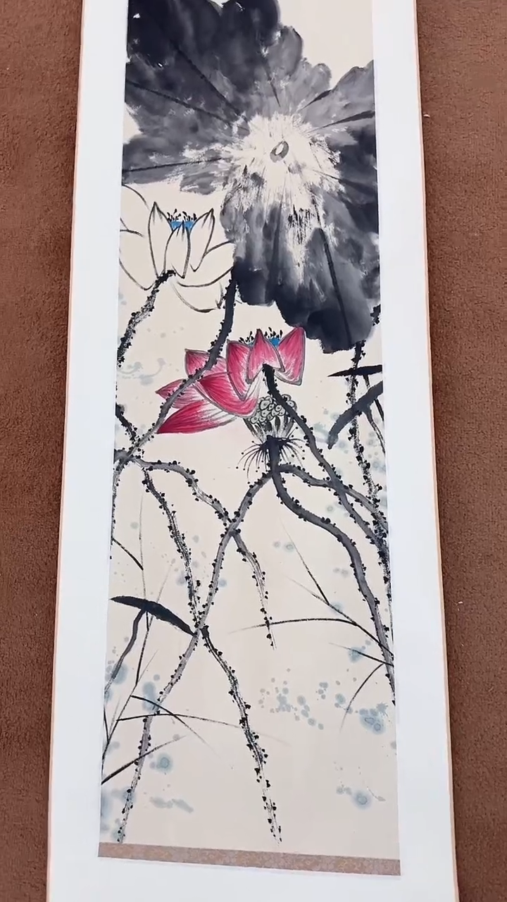 书法12-25-14崔老师4平尺国画作品轴