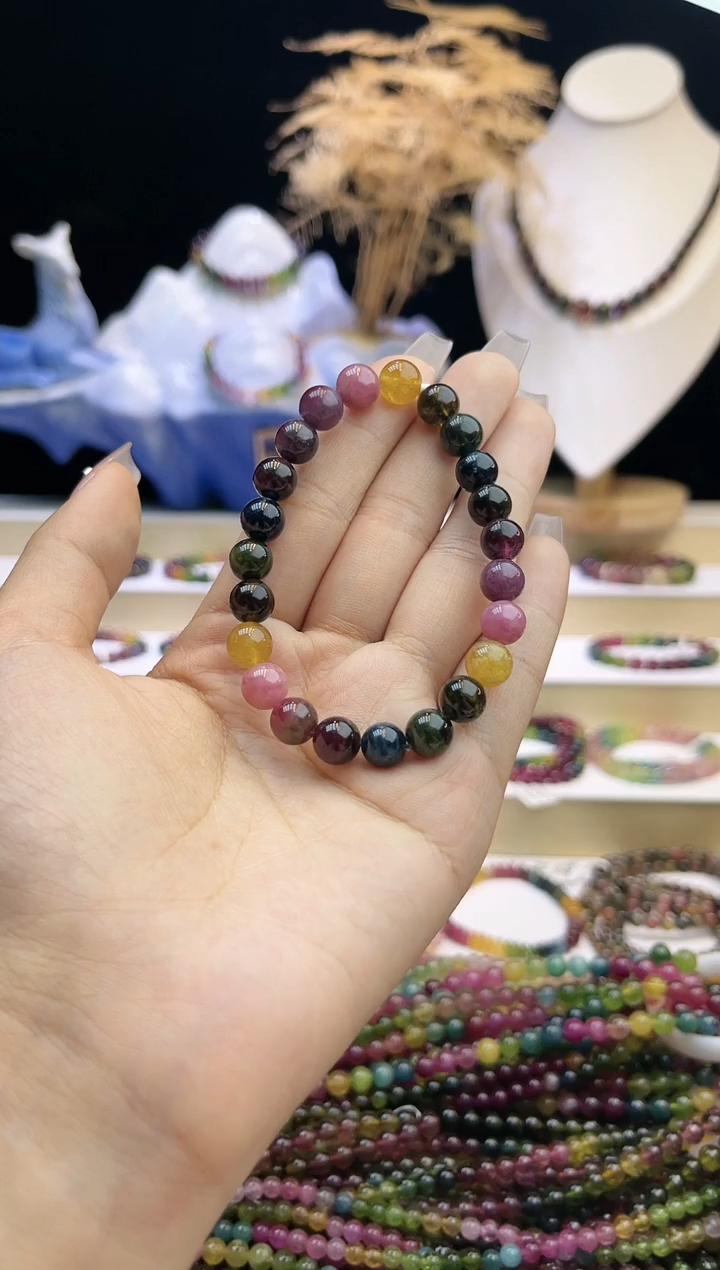 【闪购商品】碧玺/未镶嵌J8mm+碧玺单圈多样性发货