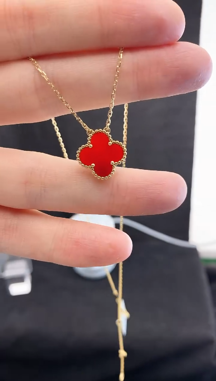 【闪购商品】玛瑙/玉髓项链18K金镶嵌.