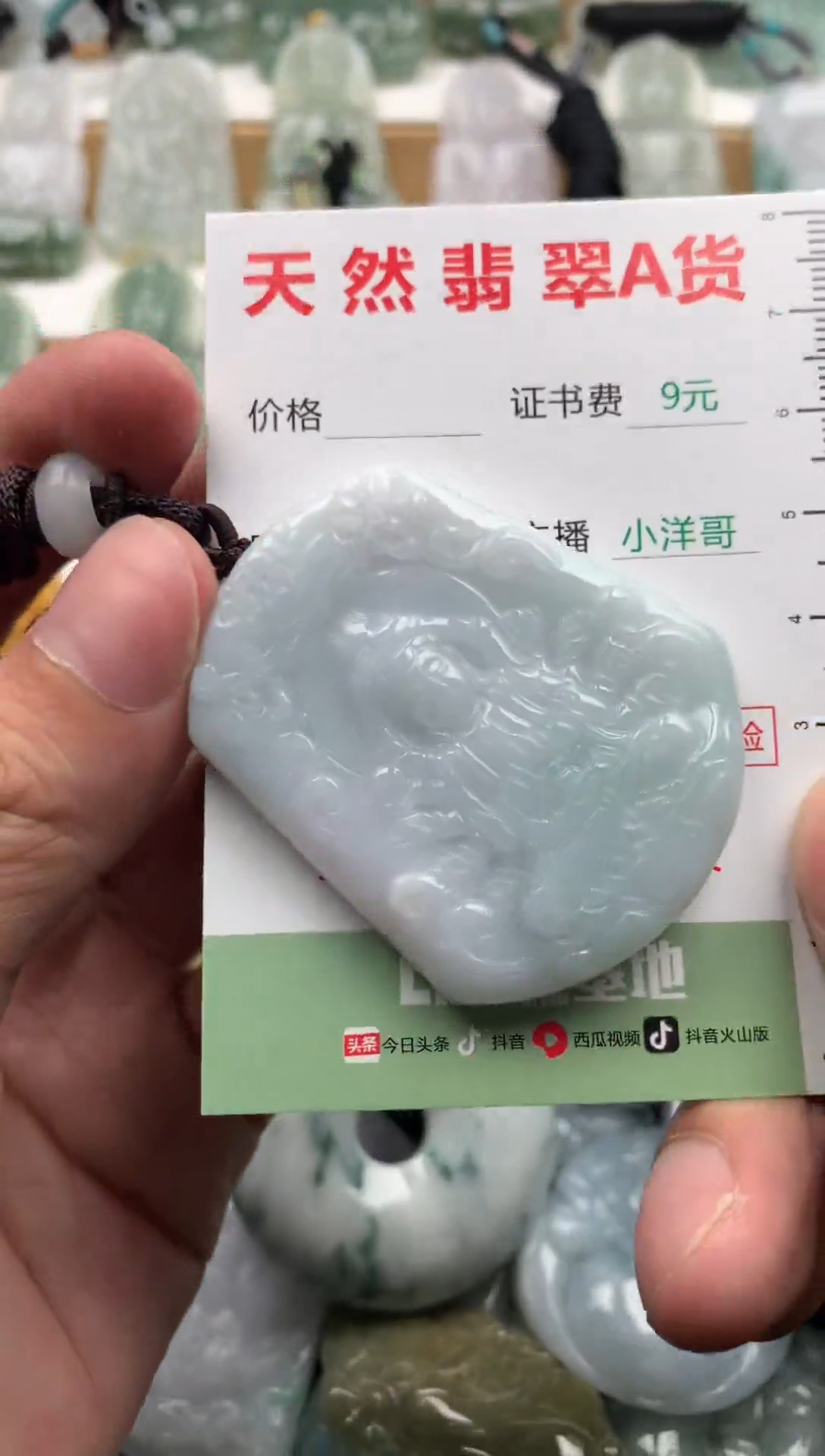 翡翠未镶嵌吊坠(不含链)1