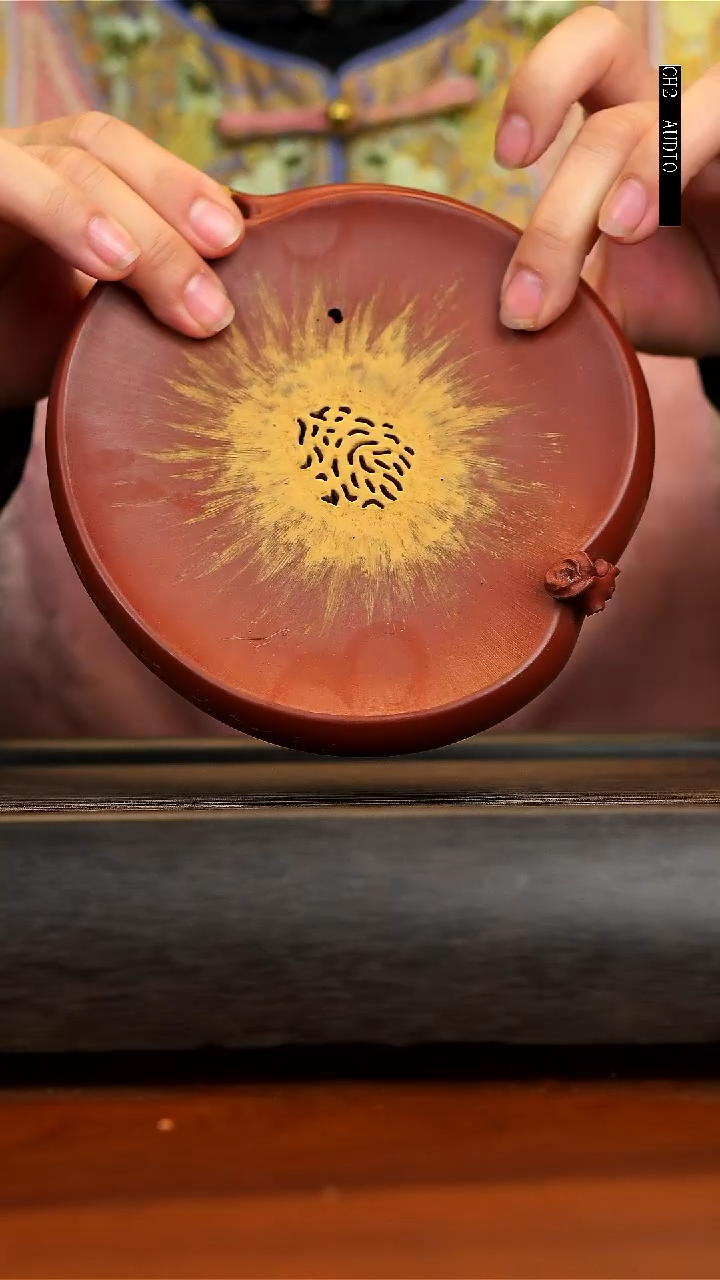 【闪购商品】紫砂茶壶朱泥寿桃储水壶承