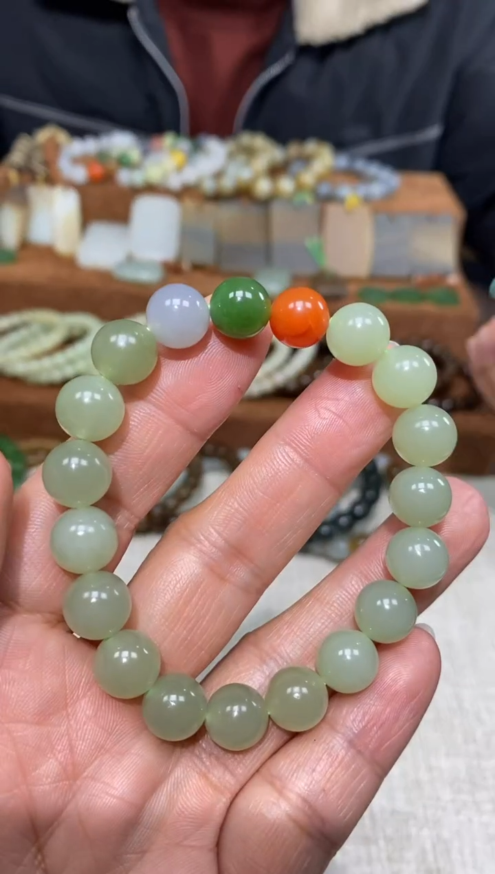 【闪购商品】和田玉手链未镶嵌颜色多样性发货拍一发一