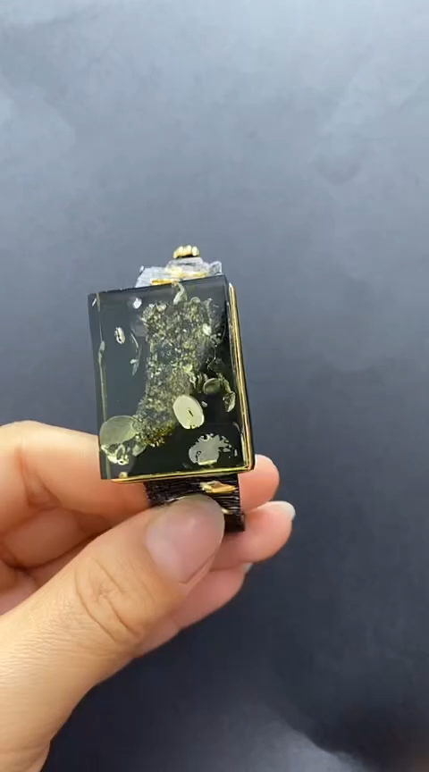 【闪购商品】琥珀裸石银S925镶嵌琥珀手镯