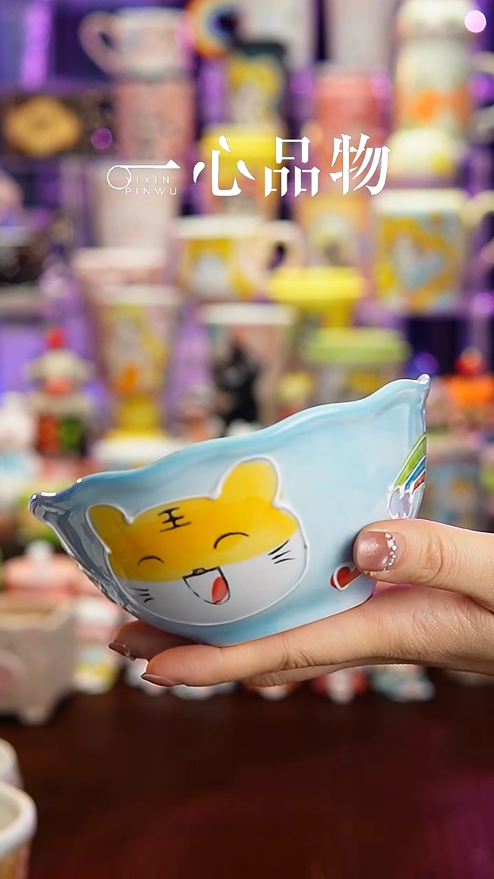 杯子瓷A05景德镇手工手绘杯子摆件