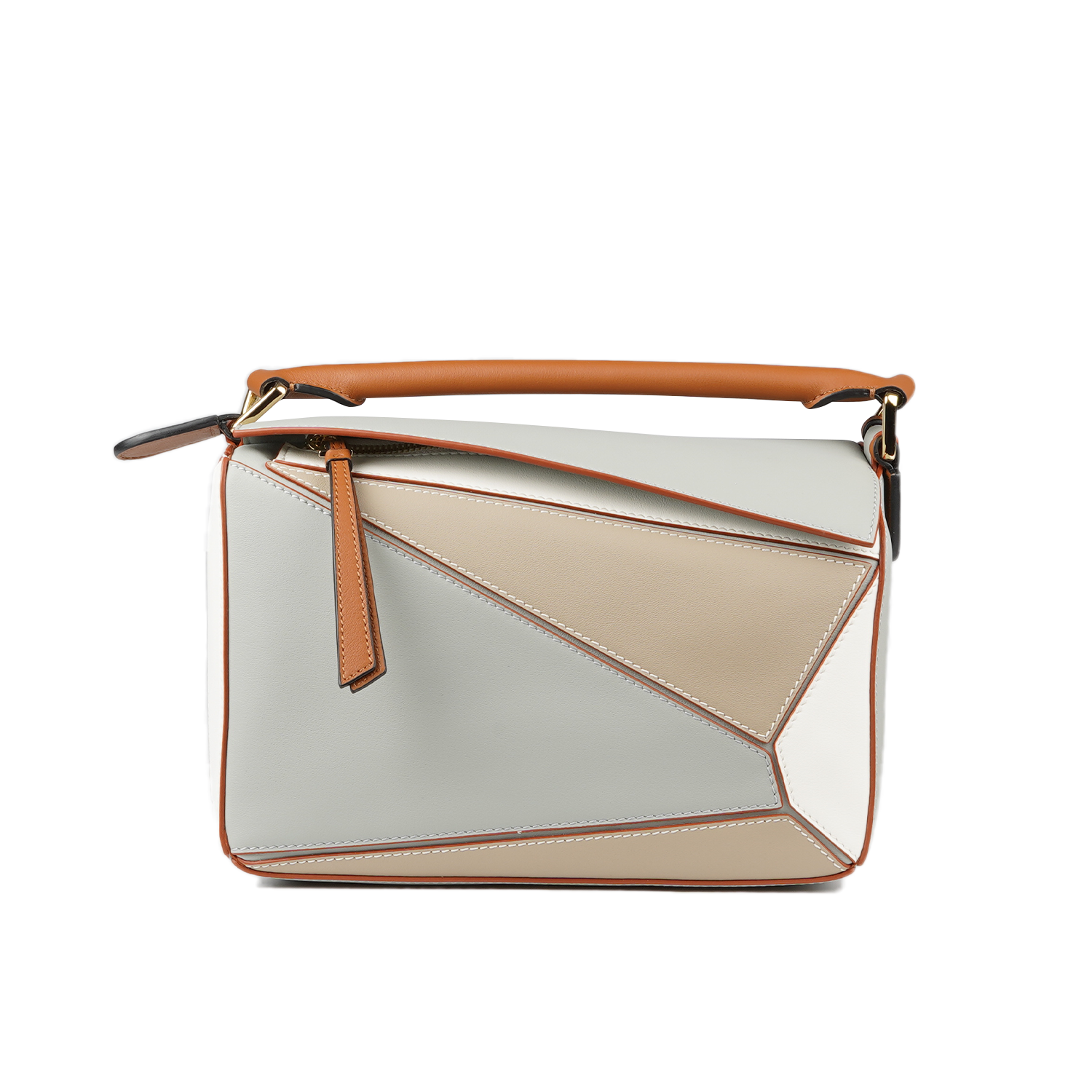 原创【一代几何包-高版本】牛皮革 斜纹里布 大号底长24 小号底长18