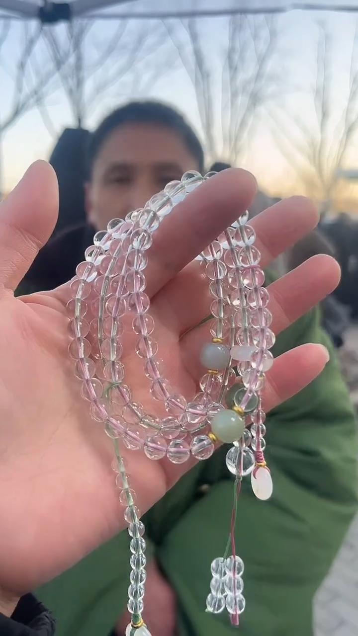 【闪购商品】水晶手链未镶嵌天然DIY手串多样性发一6mm