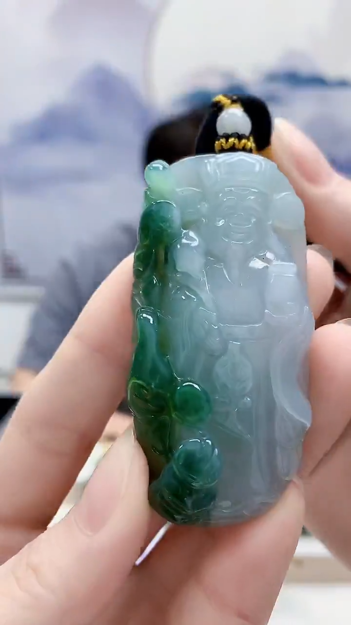 未镶嵌定制翡翠5060ry-毛货挂件22