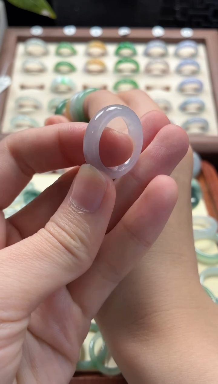 未镶嵌定制翡翠圈口14号  48小时鉴赏期