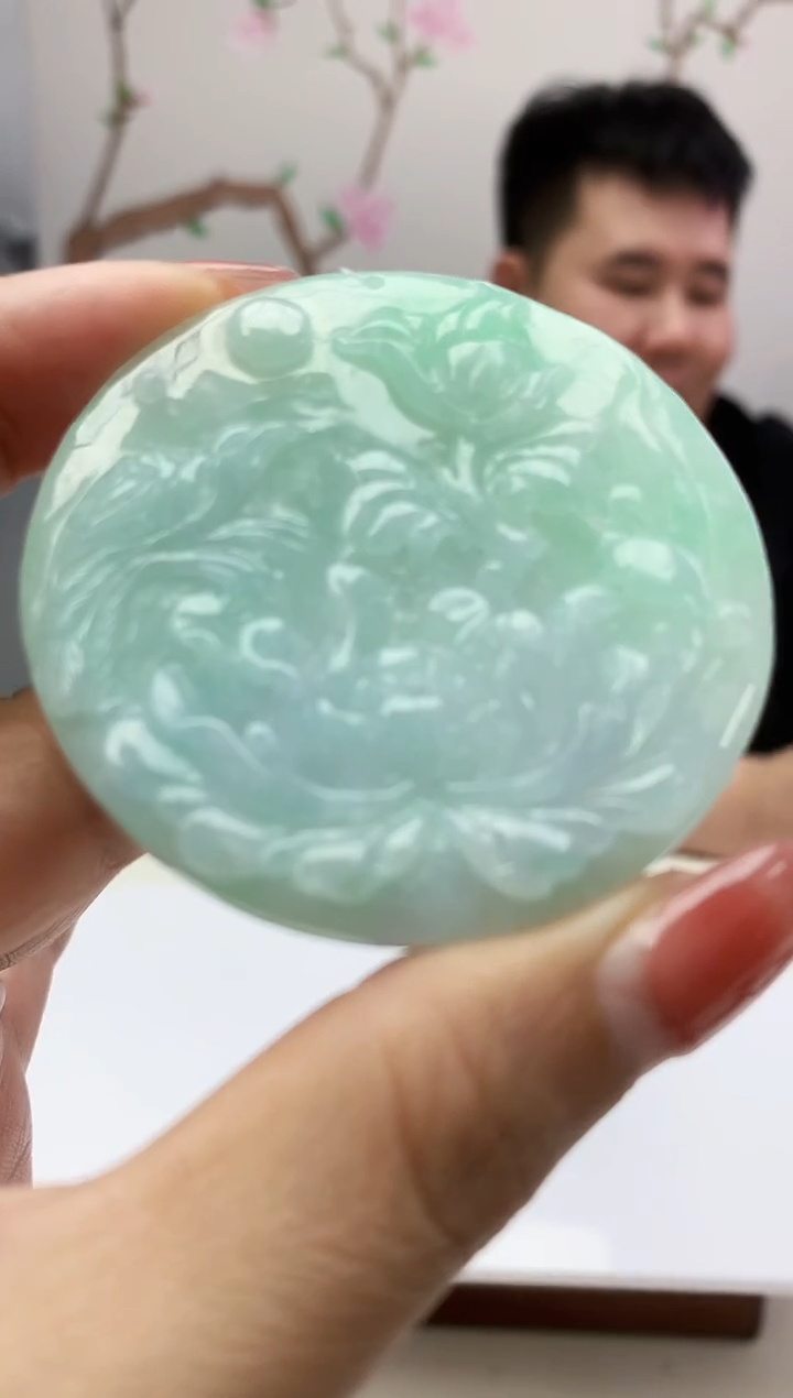 定制翡翠未镶嵌888xm-毛货挂件16