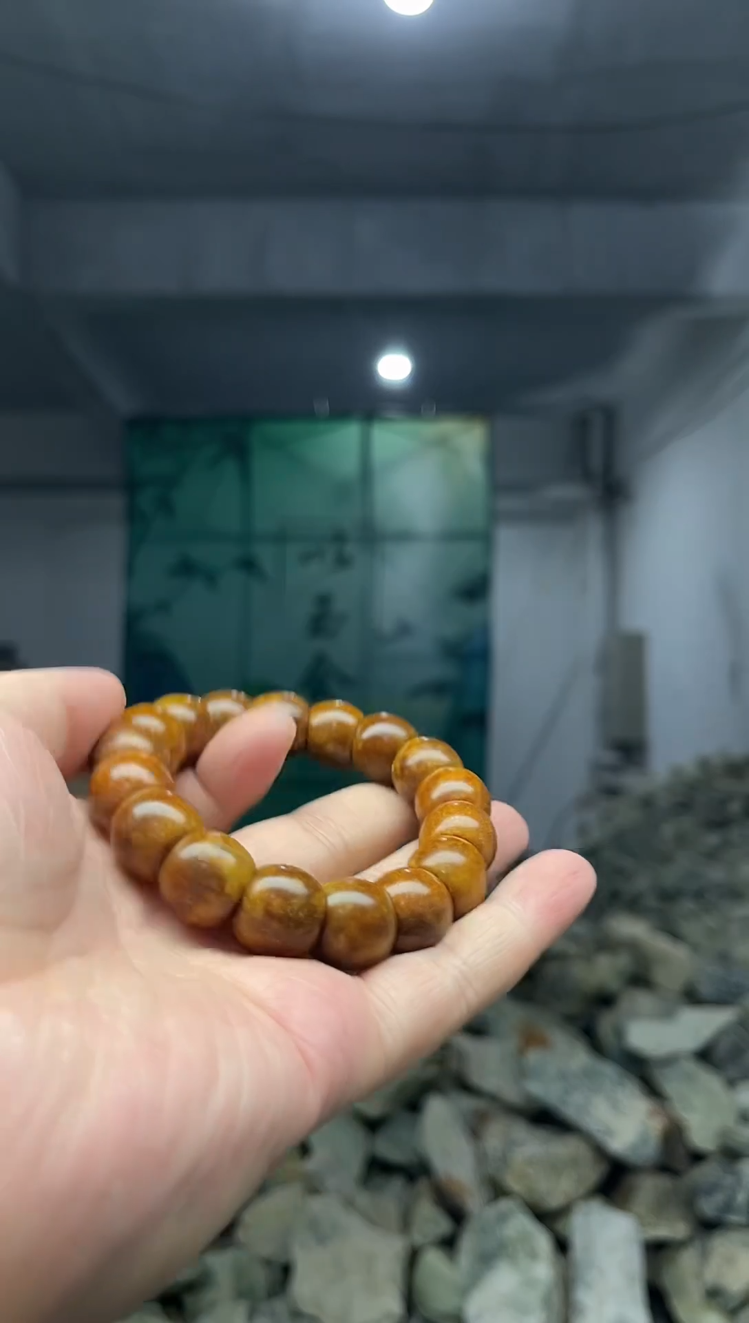 未镶嵌手串岫岩河磨玉（透闪石质玉）手串