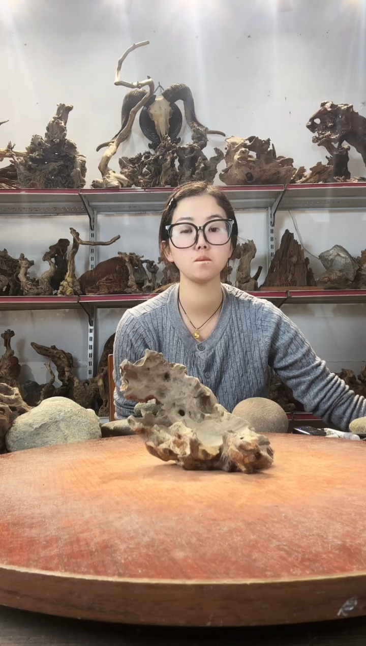 木A*黄荆随型风化镂空底座摆件无漆无蜡