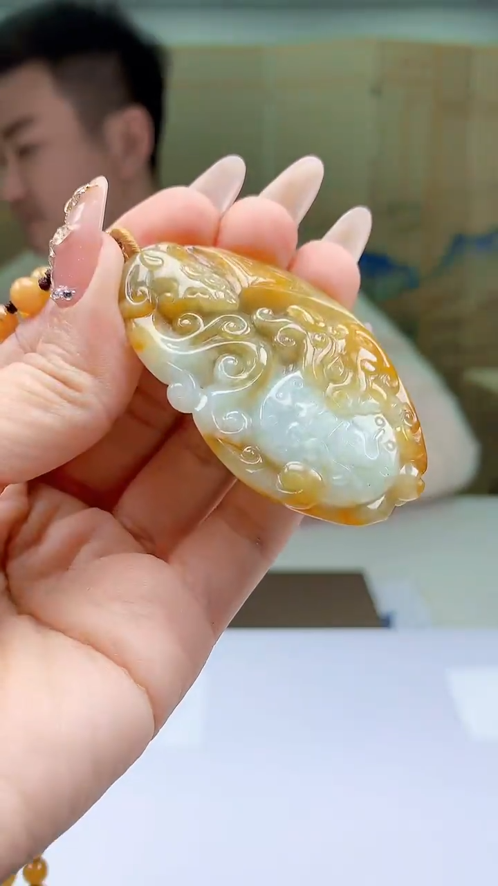 【闪购商品】定制翡翠未镶嵌4990ty-毛货挂件259