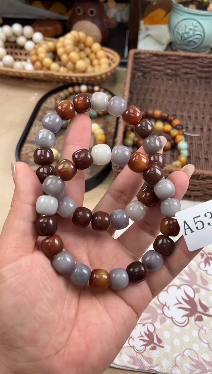 手串菩提根/象牙果a535 卡13 干磨+机抛