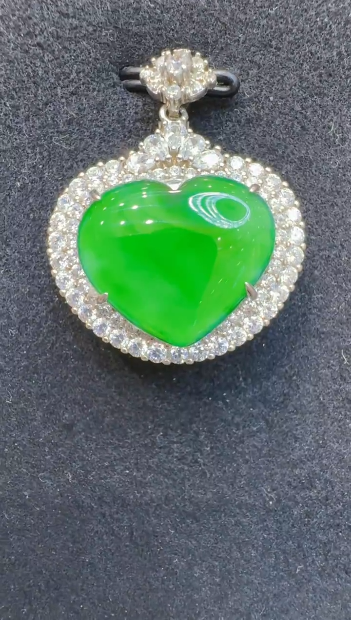 吊坠(不含链)银S925镶嵌翡翠多样性团购发一件