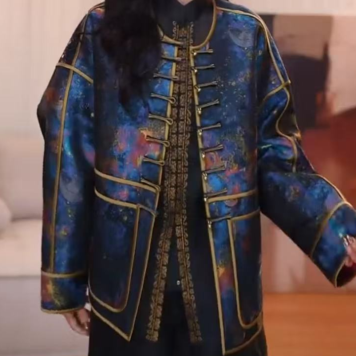 【时屿】 新中式复古显瘦宽松休闲时尚百搭气质上衣外套