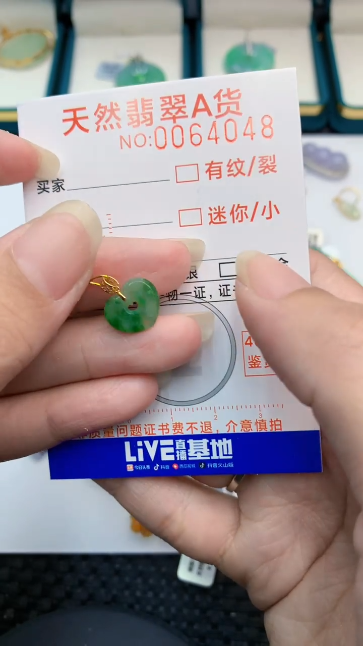 【闪购商品】翡翠颈饰18K金镶嵌            8