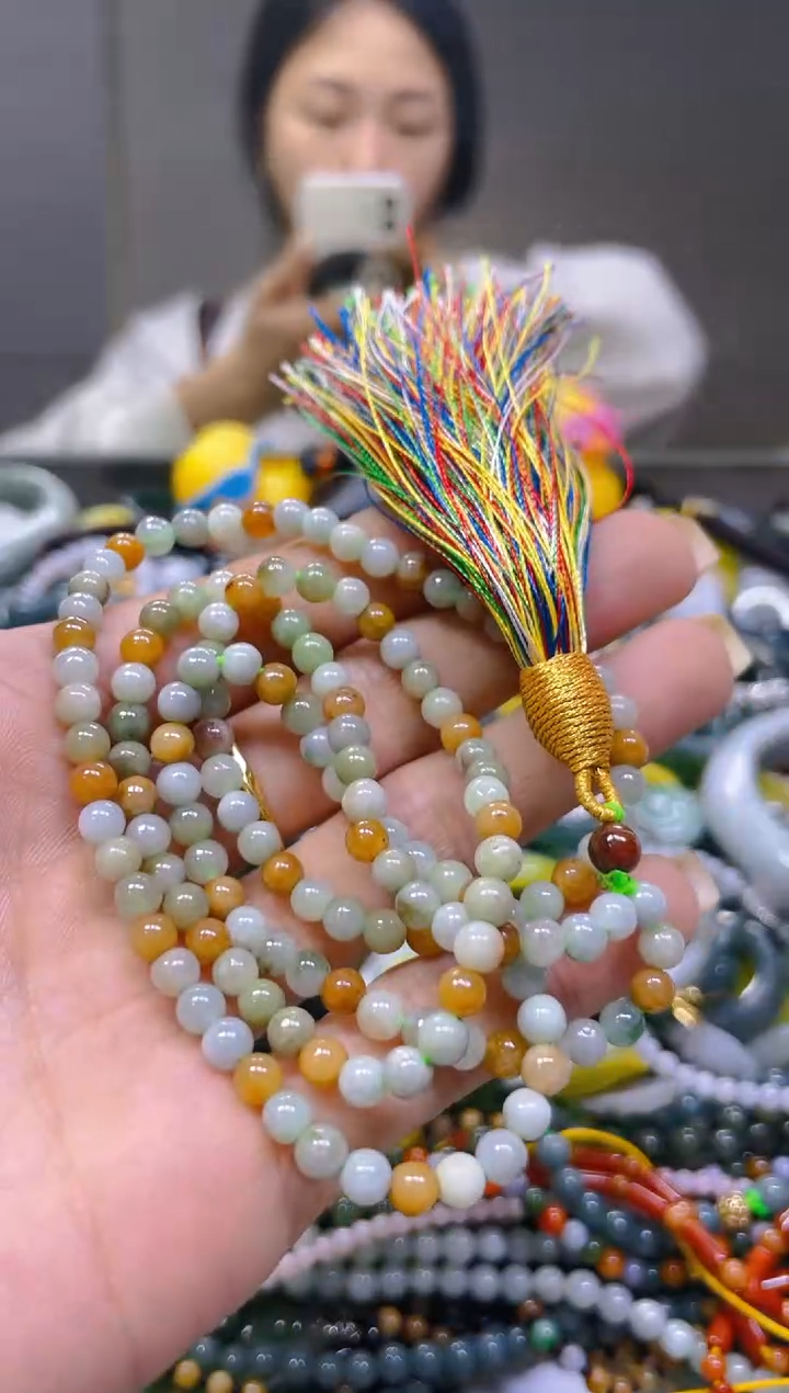 翡翠未镶嵌颈饰3MM/W/翡翠A货一图一物