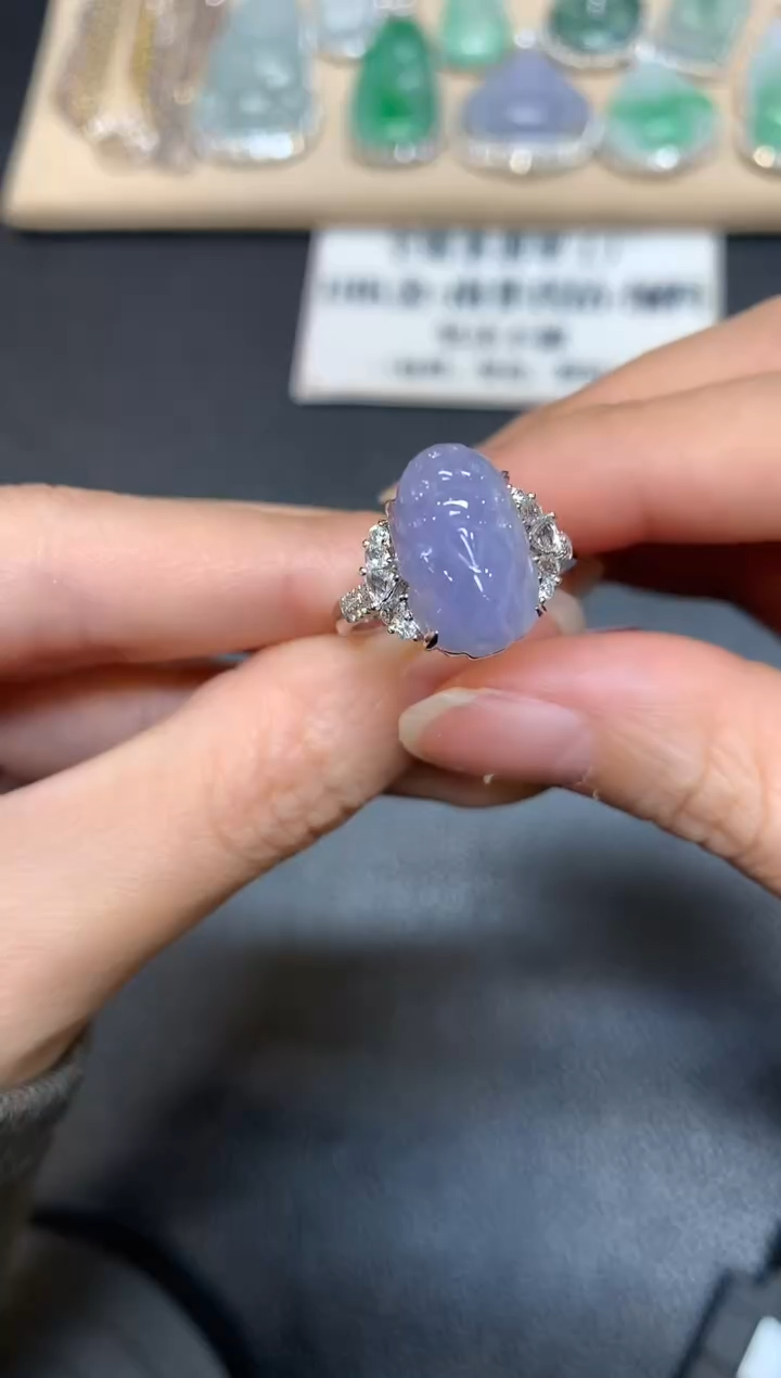 【闪购商品】翡翠戒指18K金镶嵌貔貅【无服务费