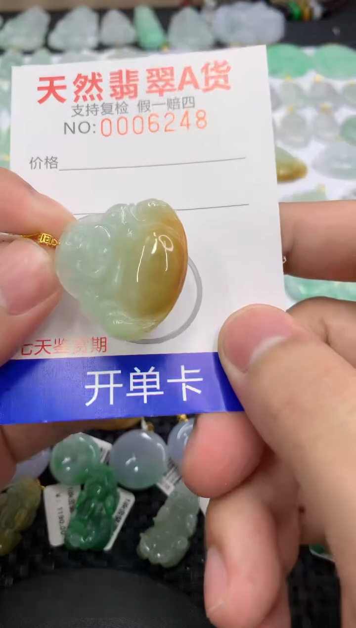 【闪购商品】翡翠颈饰18K金镶嵌11111111111